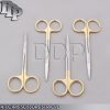 4 T.C + O.R GRADE IRIS SCISSORS 4.5" STR+CVD STAINLESS STEEL INSTRUMENTS