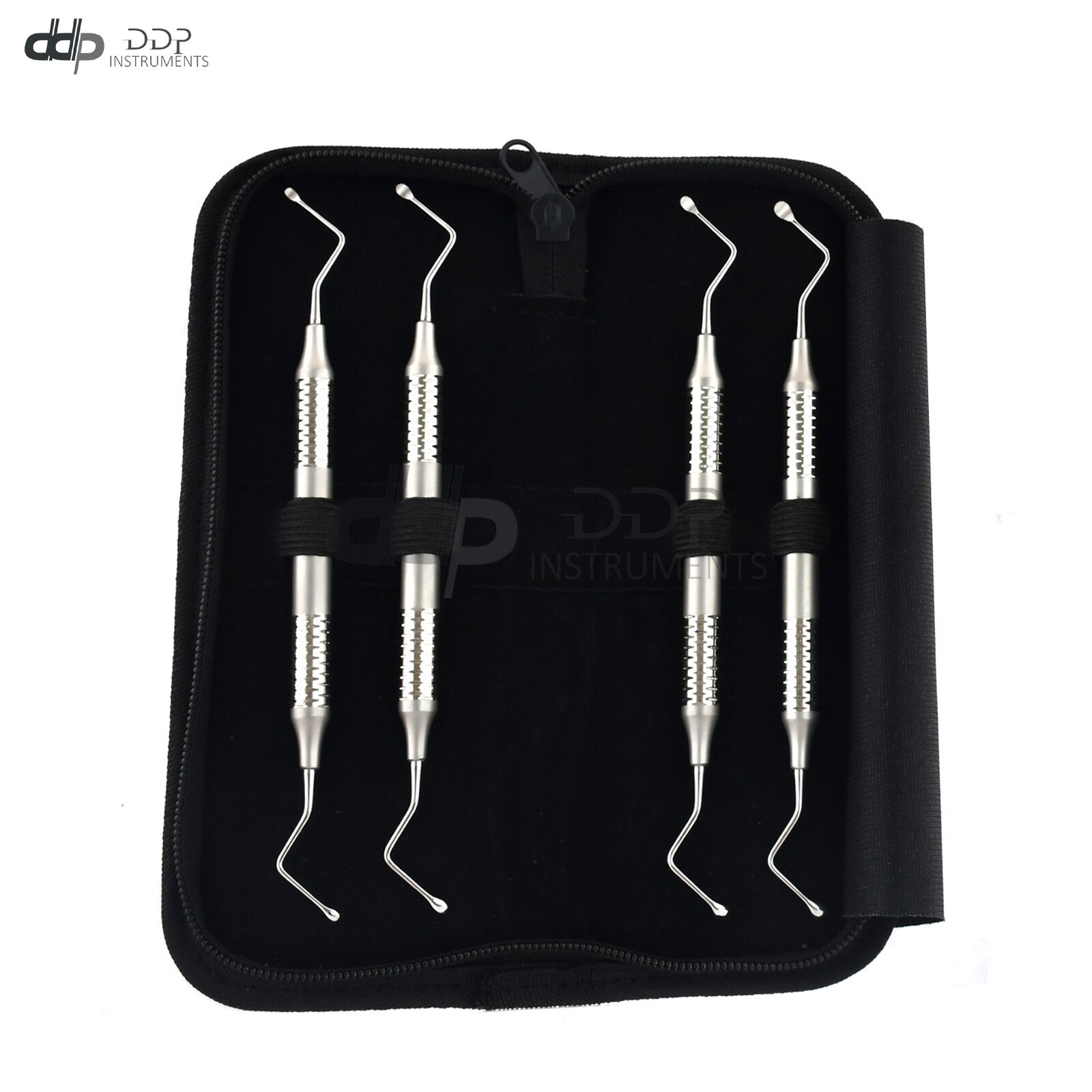 4x Dental Lucas Bone Curettes , High Quality Dental Instruments DN-2302