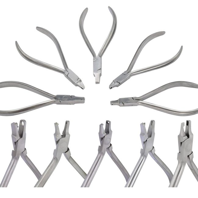 5 Orthodontic Dental Pliers Thermal Forming Retainer  Aligner Braces DN-2523