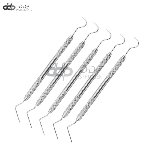 5 Pcs Dental Williams Explorer UNC 15/23 Color Coded Probe Double Instruments