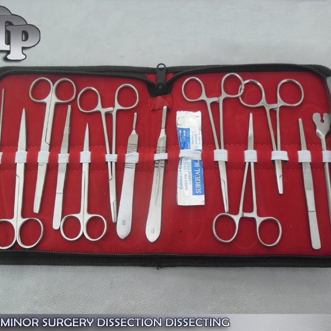 53 PC MINOR SURGERY DISSECTION DISSECTING STUDENT KIT SURGICAL INSTRU DS-1317