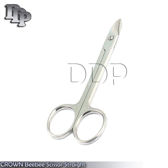 6 CROWN Beebee Scissors Dental Surgical Instruments STRAIGHT 4.25"