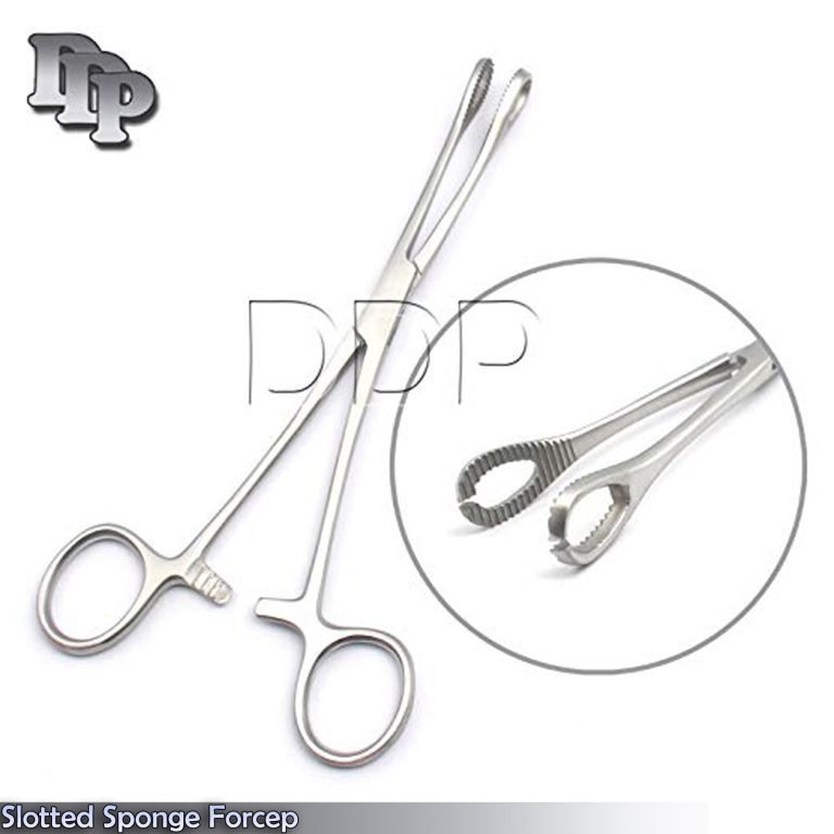 8 Pieces Of Slotted Sponge Forcep 7" Body Piercing Kits Supplies Instruments