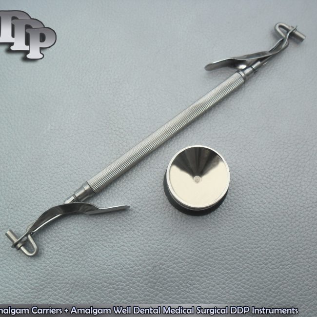 Amalgam Carriers Double + Amalgam Well Dental Medical Surgical Instruments