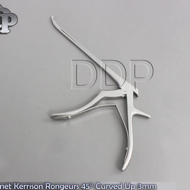 Bayonet Kerrison Rongeurs 45° Curved Up 3mm Surgical Instruments