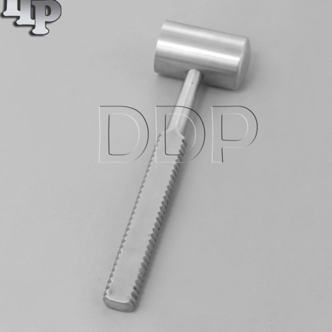 Bone Mallet Straight Cut Handle Steel Orthopedic Surgical Instruments