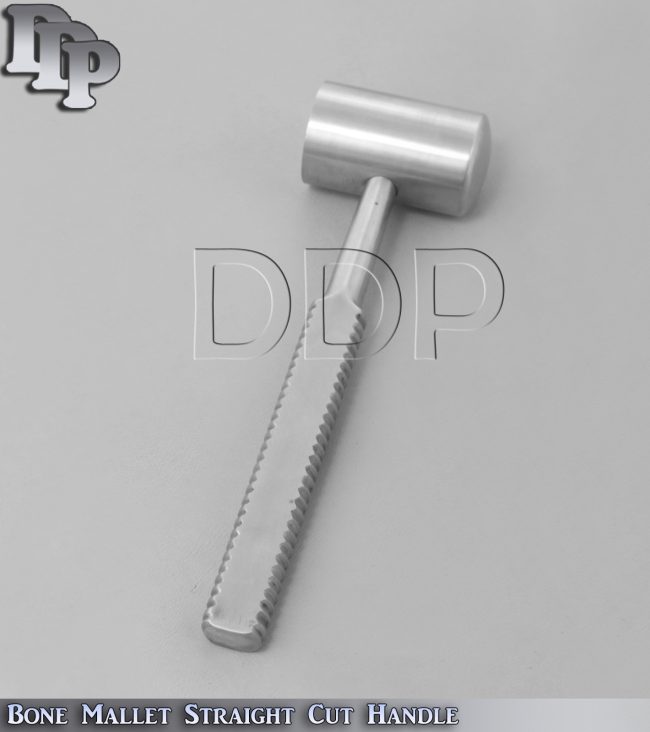 Bone Mallet Straight Cut Handle Steel Orthopedic Surgical Instruments