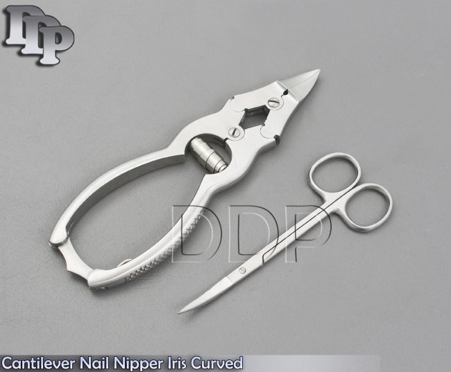 Cantilever Nail Nipper Iris Curved Heavy Duty Thick Nail Clipper Stainless Steel