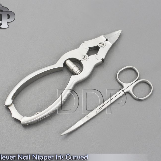 Cantilever Nail Nipper Iris Curved Heavy Duty Thick Nail Clipper Stainless Steel