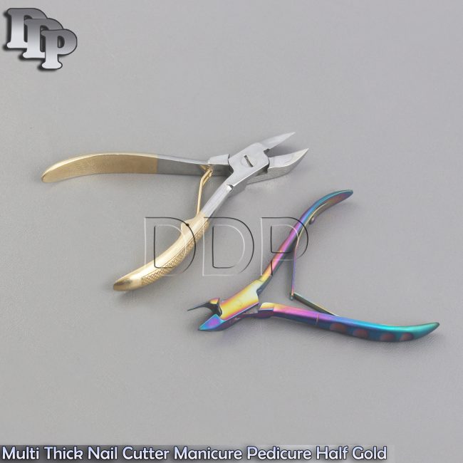Chiropody Multi Thick Nail Cutter Manicure Pedicure Half Gold Clipper Nipper New