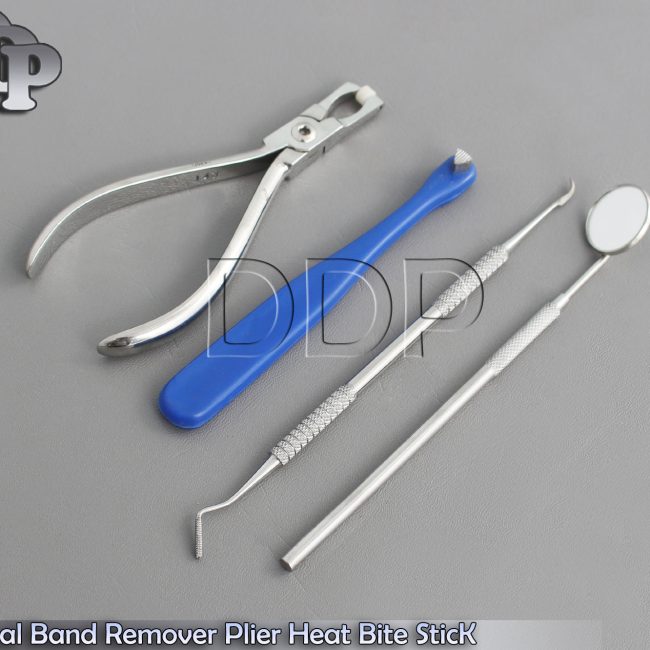 Dental Band Remover Plier Bite Stick Band Pusher Scaler Mirror Handle DN-345