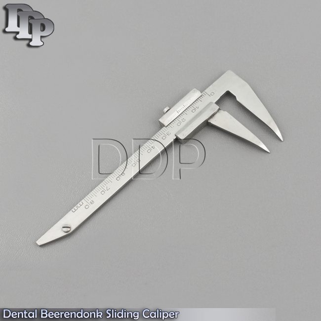 Dental Beerendonk Sliding Caliper Gauge Orthodontic Dentist Instruments