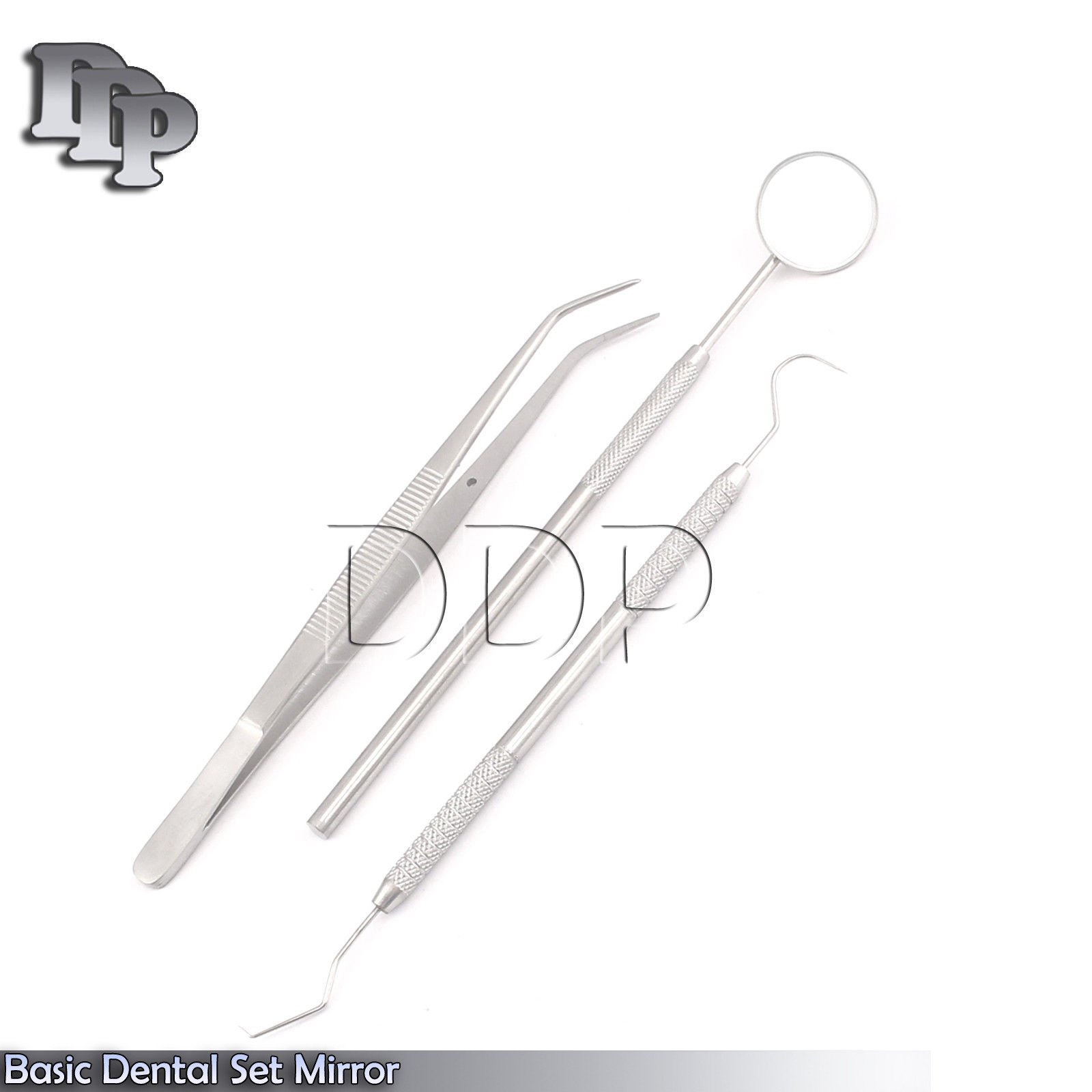 Dental Calculus Plaque Remover Tooth Scraper Dentist Mouth Mirror Handle Exam