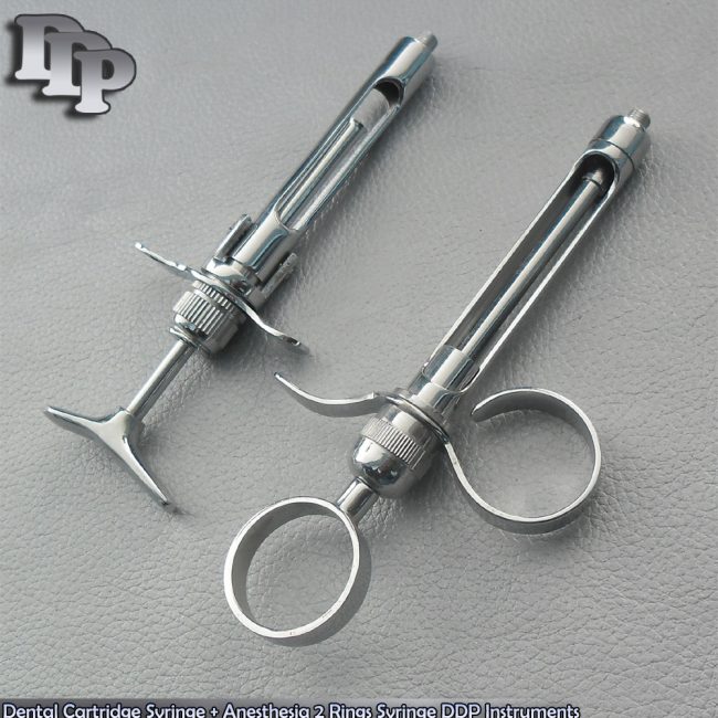Dental Cartridge Syringe + Anesthesia 2 Rings Syringe Instruments