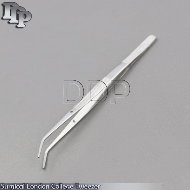 Dental College Tweezer 16cm Cotton & Dressing Forceps Surgical Serrated Tip Lab