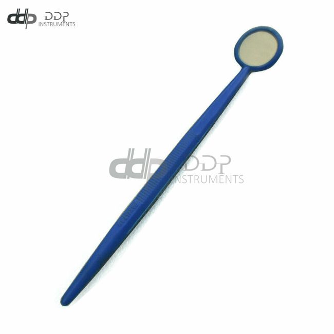 Dental Mirrors Plastic Handle Blue Colour Surgical Instrument Econo