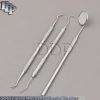Dental Mouth Mirror Handle Tartar Calculus Plaque Remover Tooth Scraping Kit Lab