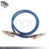 Dental Napkin Holder Silicon Plastic Dentists Patient Bib Clip Tattoo Cord Blue