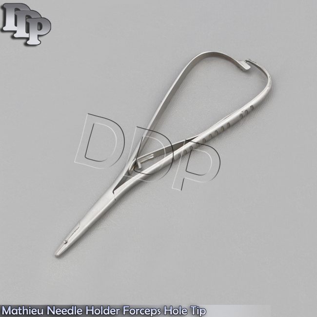 Dental Orthodontic Hole Tip Mathieu Needle Holder Forceps Suture Elastic Pliers