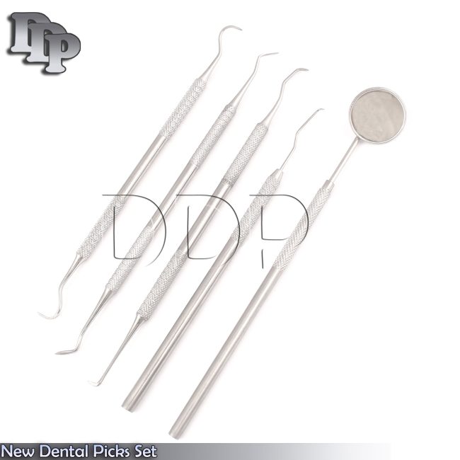 Five Brand New Dental Picks Set Dental Instruments PR-0011