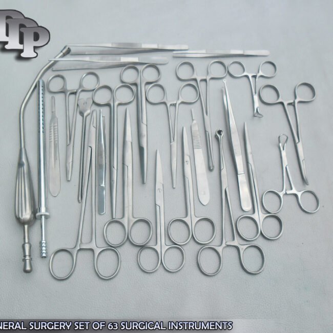 GENERAL SURGERY SET OF 63 SURGICAL INSTRUMENTS DS-993