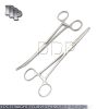 HEMOSTATS / LOCKING FORCEPS 10" NEW 1 curved 1 straight