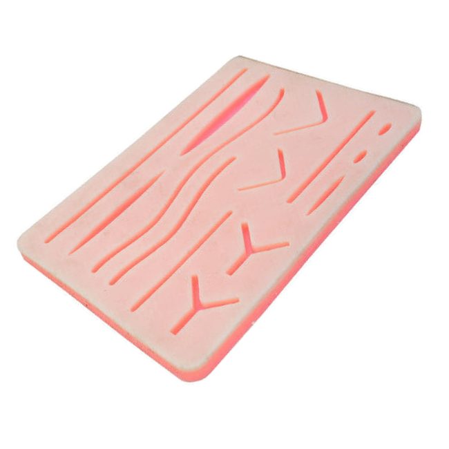 Medical Skin Suture Practice Silicone Pad Wound Simulated Training Kit DS-1496