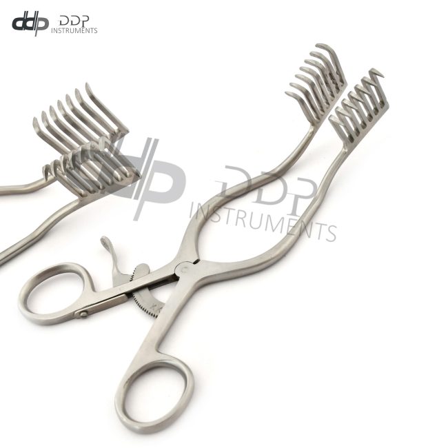 Miskimon Retractor 7.25" Sharp 7x7 Prongs with Ratchet Surgical Instru RT-035