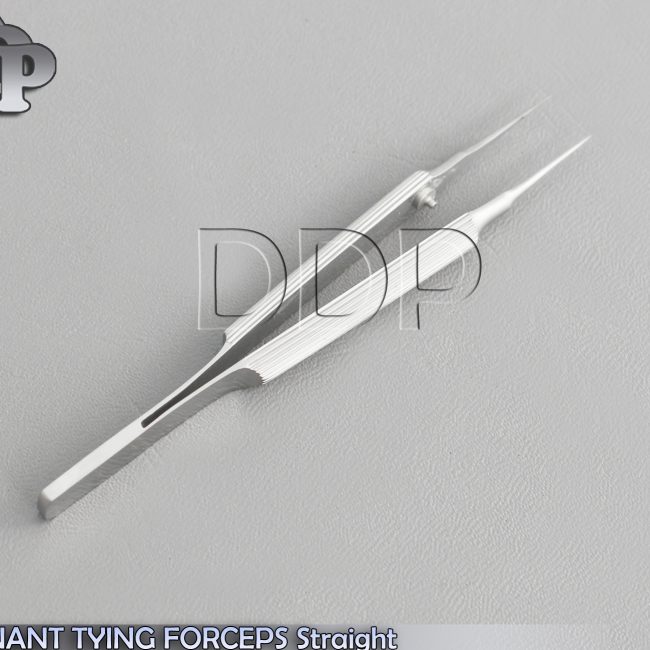 O R GRADE TENNANT TYING MICRO SUTURE FORCEPS 4.25" Straight