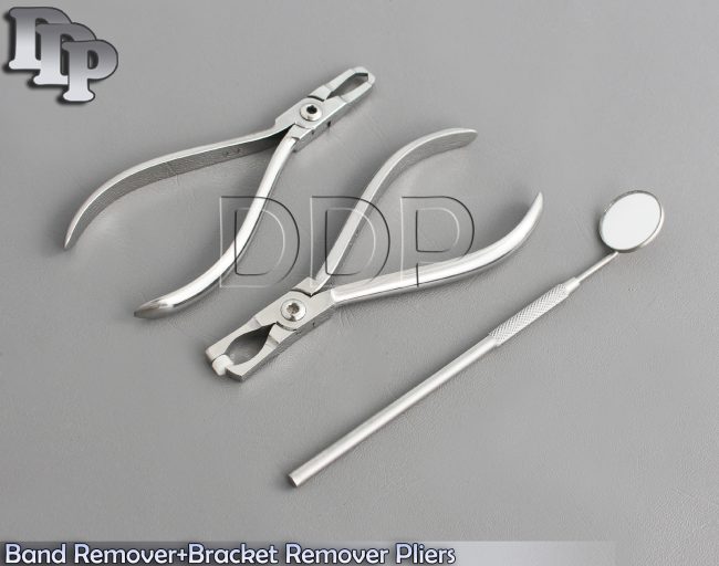 Ortho Kit of Band Remover+Bracket Remover Pliers Mouth Mirror & Handle DN-2068