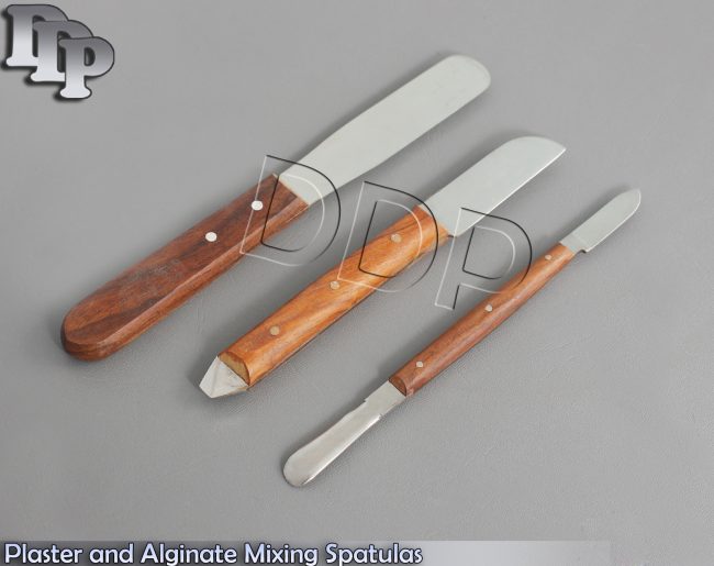 Plaster and Alginate Mixing Spatulas, Set of 3, Lab Mixing Instruments