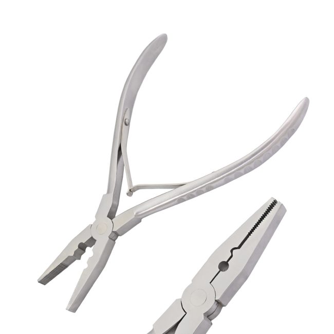 Pro Hair Extension Pliers 7'' One Hole Bead Closer Plier Tools DP-036
