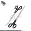 ROCHESTER PEAN HEMOSTAT FORCEPS STR+CVD SERRATED TIP 8"-Black Dep