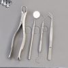 SET OF 4 PCS ORAL DENTAL SURGERY EXTRACTION KIT WITH EXTRACTING FORCEPS #23