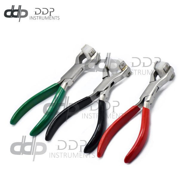 Set Of 3 Bracelet Bending-Forming Pliers With Nylon Jaws