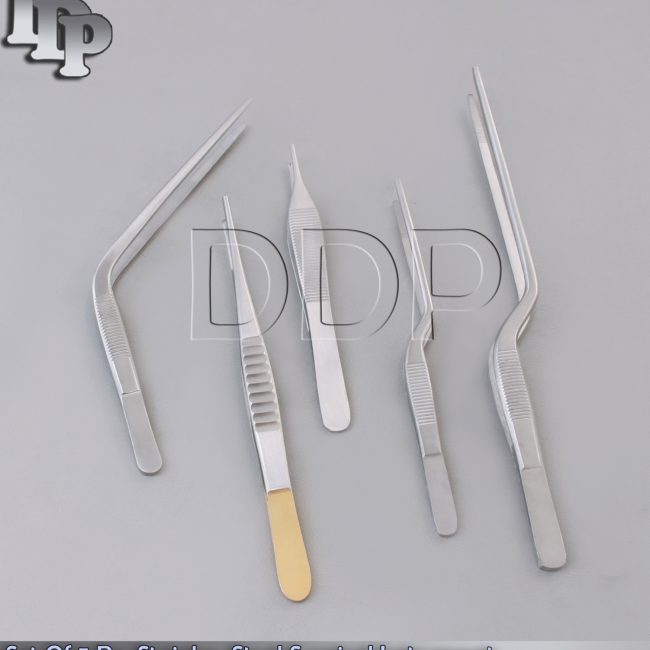 Set Of 5 Pcs Stainless Steel Surgical Instruments, DS-648