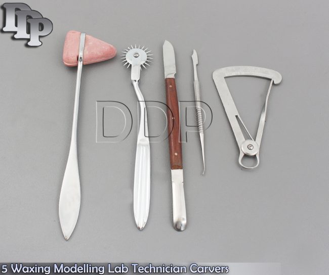 Set Of 5 Waxing Modelling Lab Technician Carvers Reflex Testing Surgical DS-775