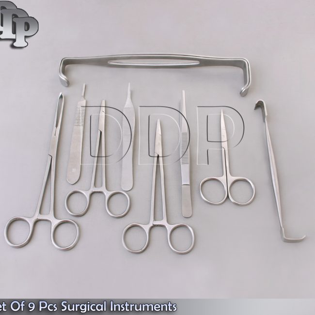 Set Of 9 Pcs Surgical Instruments DS-641