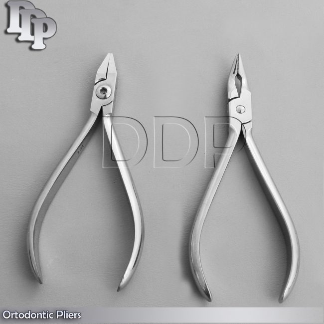 Set of 2 Adams Pliers & Slim Weingart Plier Orthodontic Instruments Set