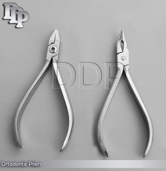 Set of 2 Adams Pliers & Slim Weingart Plier Orthodontic Instruments Set
