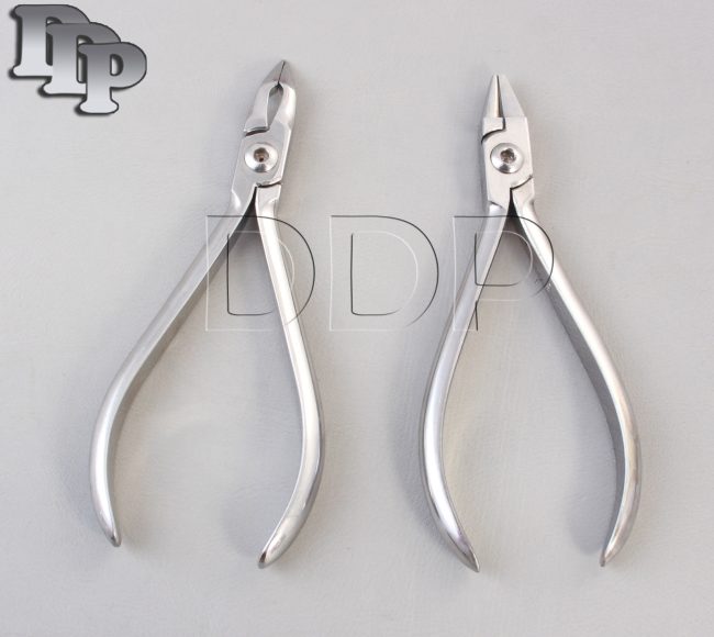 Set of 2 Bird Beak Plier & Weingart Plier Orthodontic Instruments