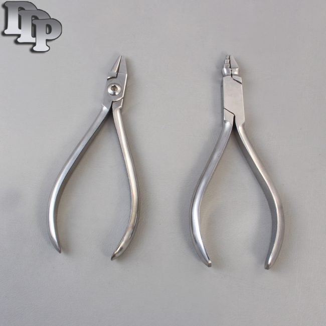Set of 2 Bird Beak Plier & Young Plier Orthodontic Instruments Set