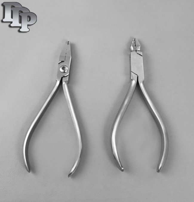 Set of 2 Jarabak Light Wire Plier & Young Plier Orthodontic Instruments Set