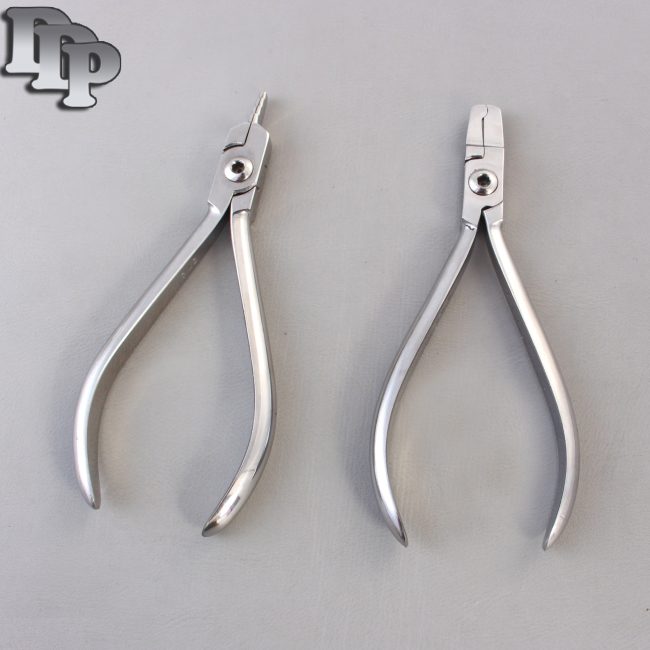 Set of 2 Primary Crown Crimping Plier & Nance Loop Forming Plier Dental Set