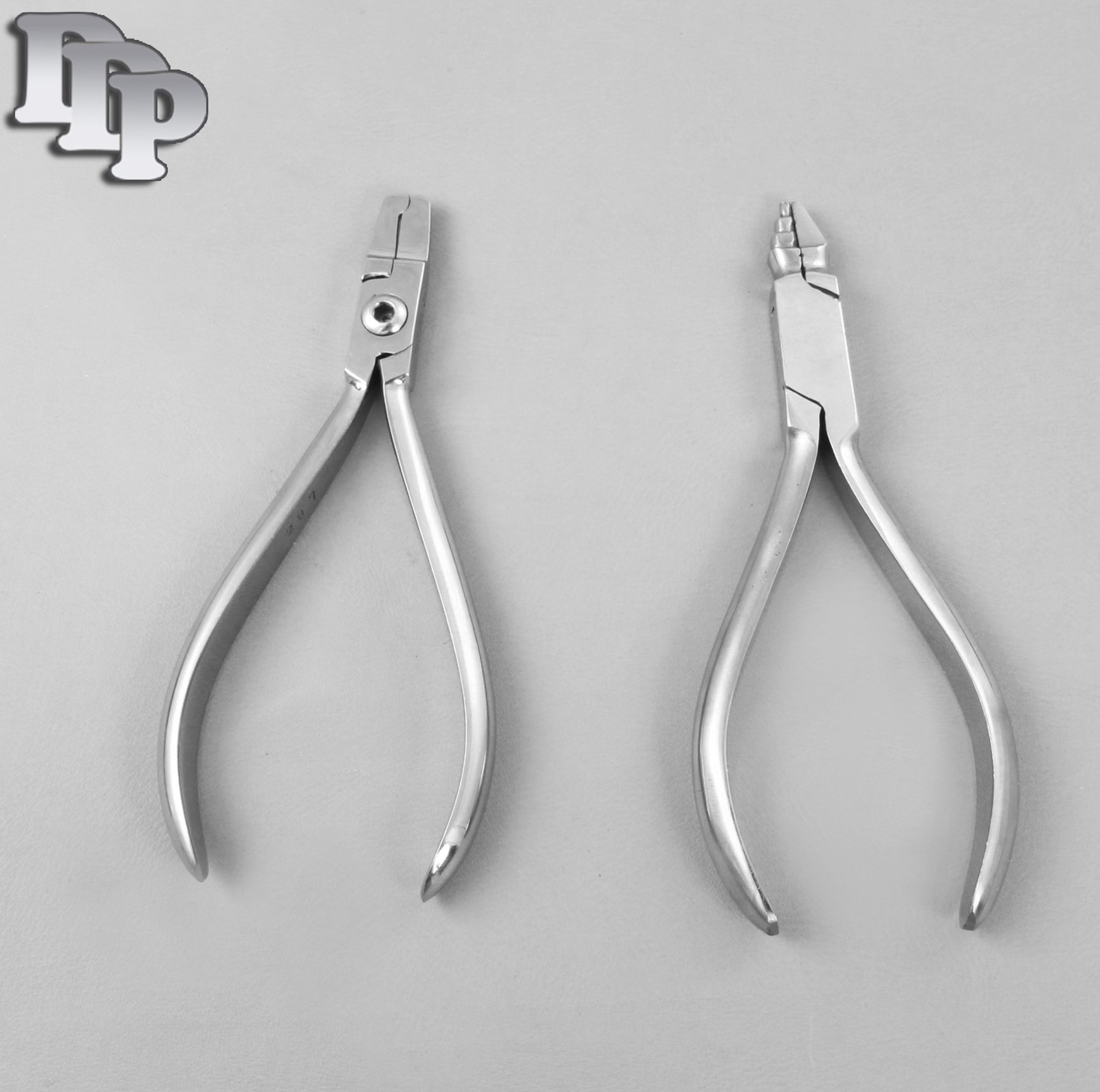Set of 2 Primary Crown Crimping Plier & Young Plier Orthodontic Instruments