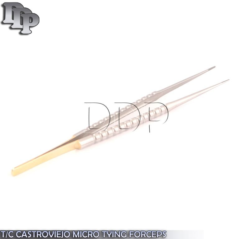 T/C CASTROVIEJO MICRO SURGERY SUTURE TYING FORCEPS 7" W/ TUNGSTEN CARBIDE INSERT