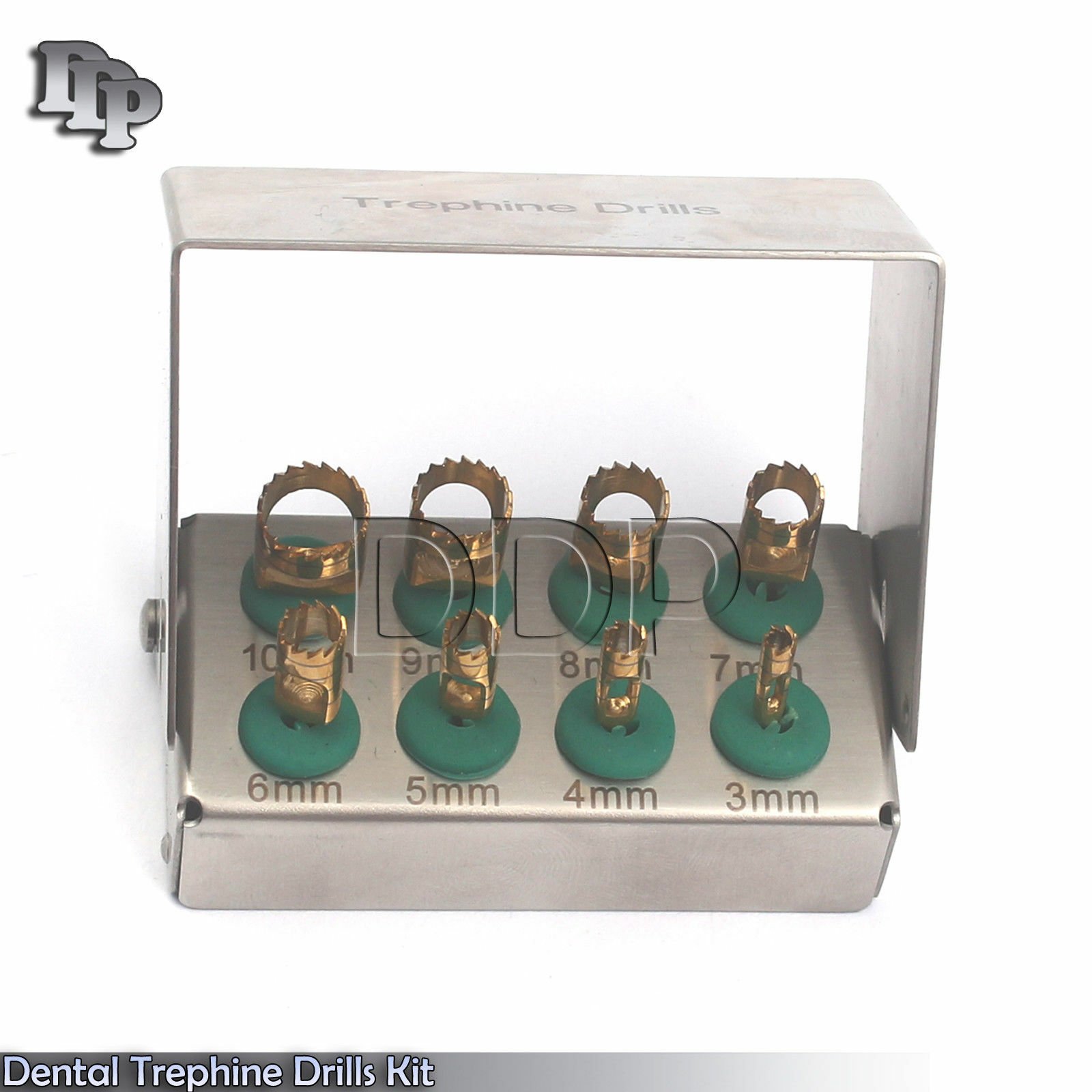 Dental Trephine Drills Kit Basic Ratchet Drivers & Parallel Pins Bur Holder - Image 8