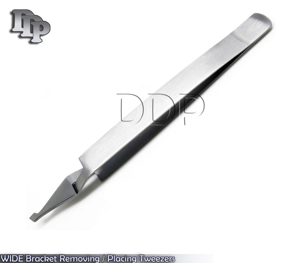 WIDE Bracket Removing / Placing Tweezers Pliers Orthodontic Dental Instruments