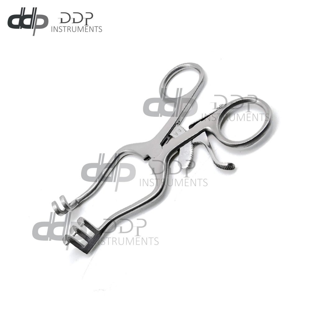 Weitlaner Retractor 4.5'' BLUNT 2x3 Prong Surgical ENT Veterinary Instruments