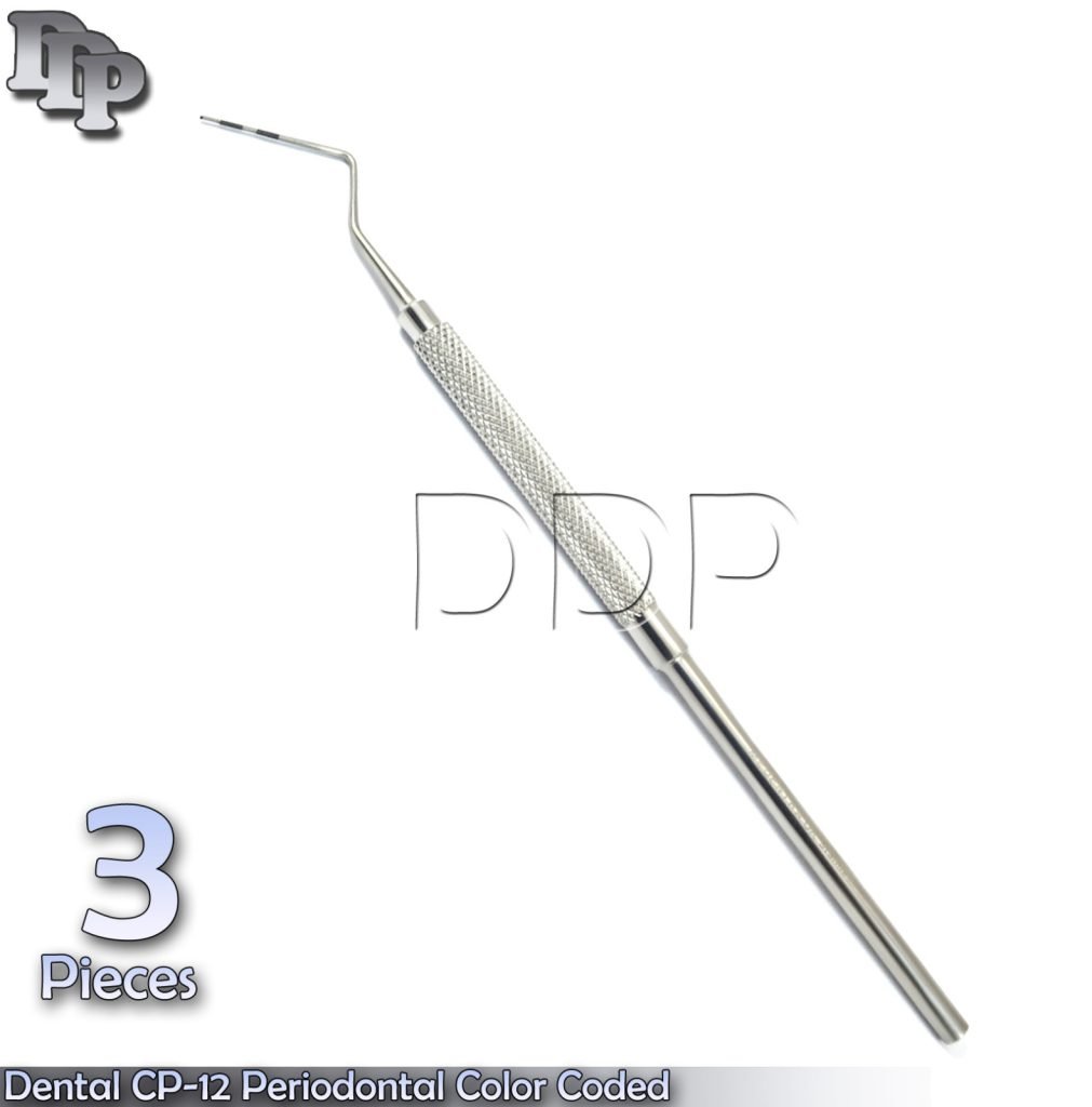 X3 Dental CP12 Color Coated Marking Probe Periodontal William Depth Measurement